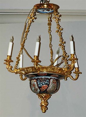 Lot 359 - Victorian Style Gilt-Metal and Ceramic...