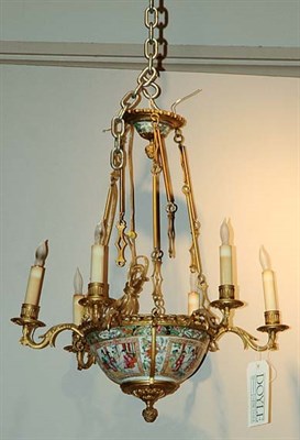 Lot 359A - Victorian Style Gilt-Metal and Rose Medallion...