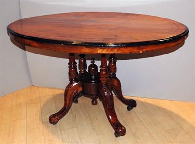 Lot 377 - Victorian Fruitwood Breakfast Table Height 28...