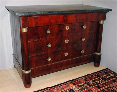 Lot 407 - Empire Style Marble Top Gilt-Metal Mounted...