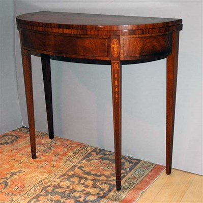 Lot 461 - Federal Style Mahogany Fold-Over Game Table...