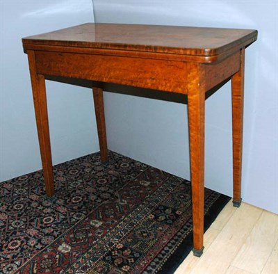 Lot 425 - Georgian Style Fruitwood Fold-Over Table...