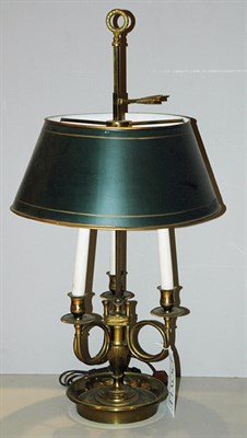 Lot 446 - Neoclassical Style Brass Bouillotte Lamp