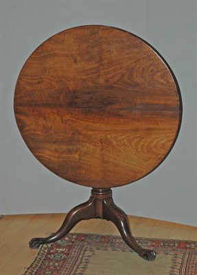 Lot 467 - Georgian Style Mahogany Tilt-Top Tea Table...