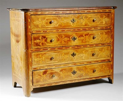 Lot 268 - Italian Neoclassical Inlaid Walnut Commode...