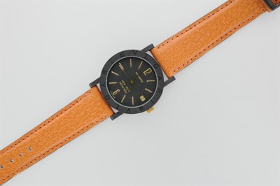 Lot 3008 - Anodized Steel Wristwatch