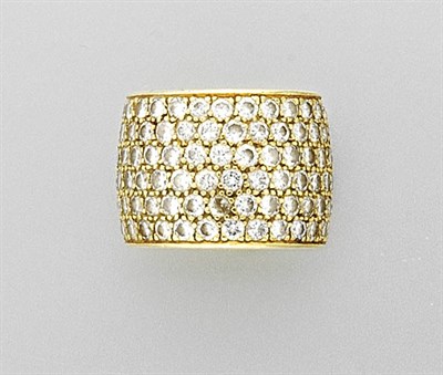 Lot 3068 - Gold and Diamond Band Ring