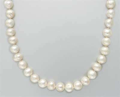 Lot 3095 - Semi-Baroque Cultured Freshwater Pearl Necklace