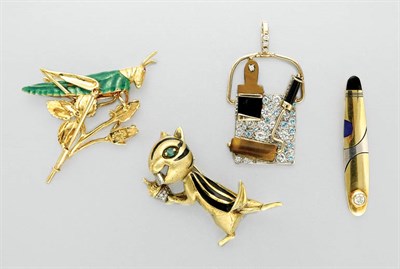 Lot 3328 - Group of Gold Jewelry