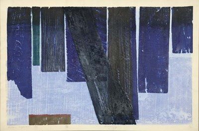Lot 4247 - Hideo Hagiwara MORNING Color woodcut, 1958,...