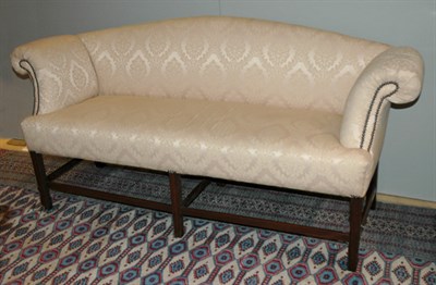 Lot 4495 - Georgian Style Upholstered Mahogany Settee...