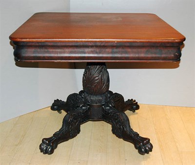 Lot 4344 - American Empire Walnut Center Table Height 30...