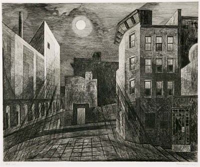 Lot 4279 - Armin Landeck CITY LANE; MANHATTAN MOONLIGHT...