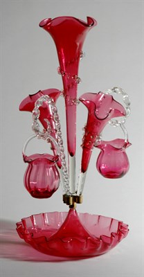 Lot 4504 - American Victorian Cranberry and Colorless...