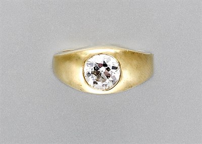 Lot 3228 - Gold and Diamond Gypsy Ring