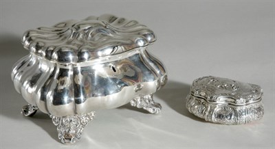 Lot 4271A - Two Silver Boxes Comprising a Russian example...
