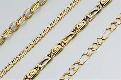 Lot 482 - Eighteen Gold Bracelets