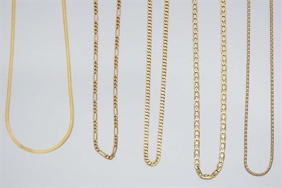 Lot 483 - Group of Gold Chains