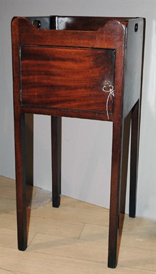 Lot 4382 - Georgian Mahogany Bedside Table Height 31 1/2...