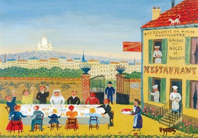 Lot 70 - Hector Trotin French, 1894-1966 A Parisian...