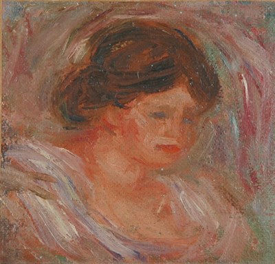 Lot 31 - Circle of Pierre-Auguste Renoir Portrait of a...