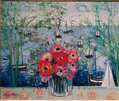 Lot 32 - Michel-Henry French, b. 1928 Sous le Ciel Bleu...