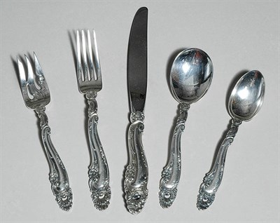 Lot 399 - Gorham Sterling Silver Flatware Service In the...