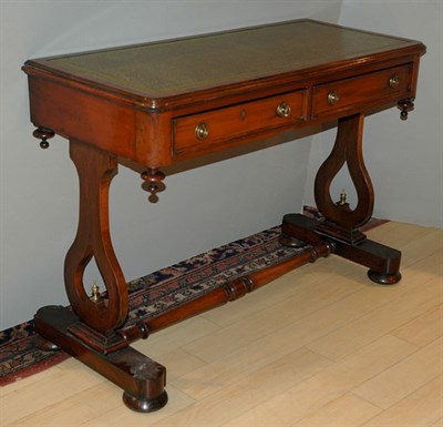 Lot 4452 - Georgian Style Leather Top Mahogany Writing...