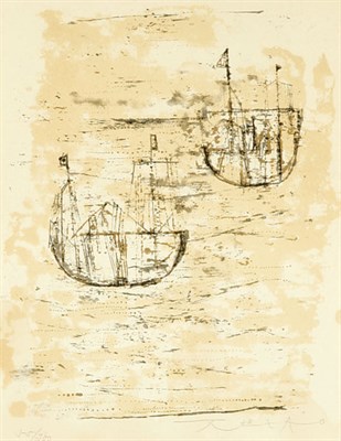 Lot 4443 - Zao Wou-ki LES PETITS BATEAUX (R. 86) Color...