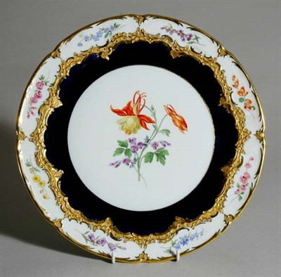 Lot 4625 - Meissen Porcelain Cake Plate Diameter 12 inches.