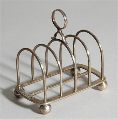 Lot 4632 - English Silver Toast Rack Approximately 3 ounces.