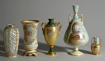 Lot 4208A - Group of Five Porcelain Decorations Including...