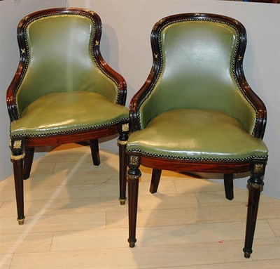 Lot 4445 - Pair of Neoclassical Style Parcel Gilt and...