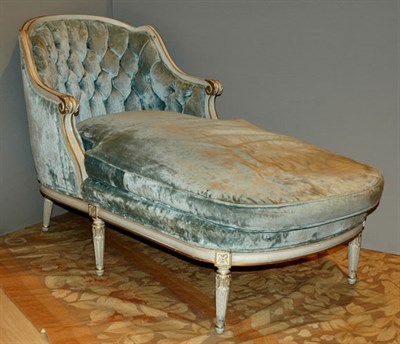 Lot 4177A - Louis XVI Style Upholstered Chaise