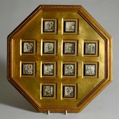 Lot 4640 - Group of Twelve Engravings of Angels Framed...