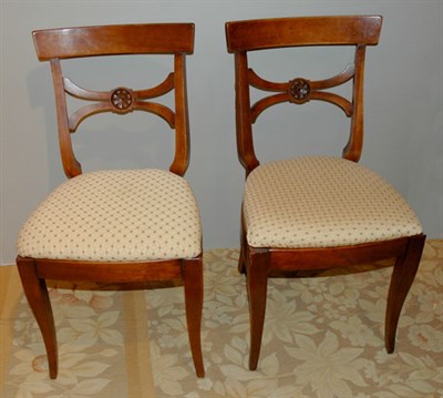 Lot 4218 - Set of Six Georgian Style Mahogany Dining Chairs