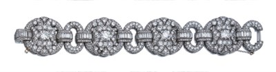 Lot 3645 - Art Deco Diamond Bracelet