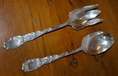 Lot 4659 - Tiffany & Co. Sterling Silver Salad Set In the...