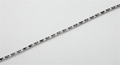 Lot 304 - Sapphire and Diamond Bracelet