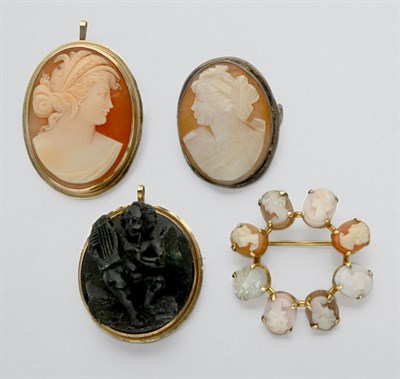 Lot 309 - Group of Cameo Jewelry