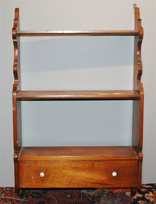 Lot 4451 - Georgian Style Mahogany Hanging Shelf with...