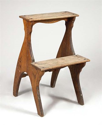 Lot 1195 - Provincial Fruitwood Step Stool Height 24 1/2...