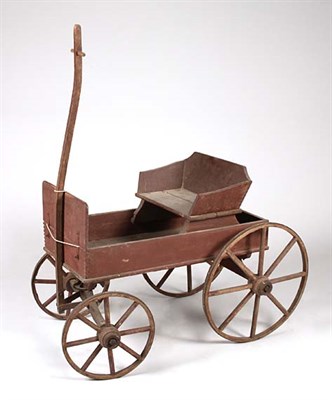 Lot 1167 - Painted Miniature Wagon Height 24 inches,...