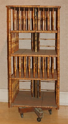 Lot 1209 - George III Bamboo and Fruitwood Four-Tier...