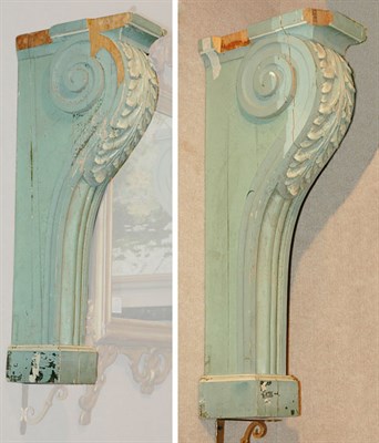 Lot 1242 - Pair of Neoclassical Style Green Painted...