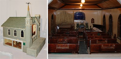 Lot 1174 - Miniature Model of a Connecticut Church With a...