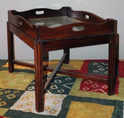 Lot 4474 - Georgian Style Mahogany Butler's Tray Table...