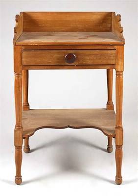 Lot 1540 - Fruitwood Single Drawer Two-Tier Washstand...