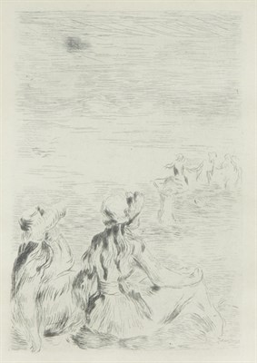 Lot 4124 - Pierre-Auguste Renoir SUR LA PLAGE, A BERNEVAL...