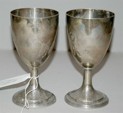 Lot 4270 - Pair of Tiffany & Co. Sterling Silver Goblets...